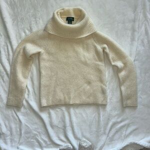Ralph Lauren Cream Cowl Neck Sweater